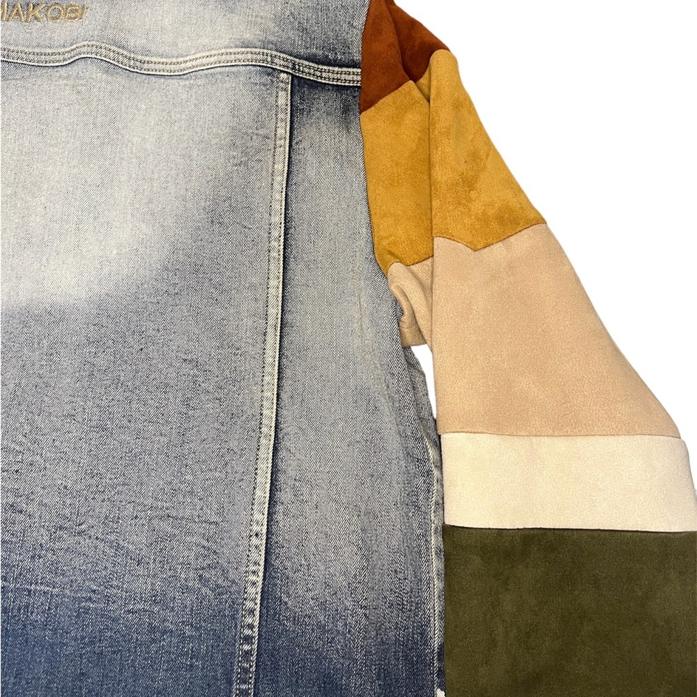 Makobi Jean Jacket With Suede Arms - Picture 7 of 11